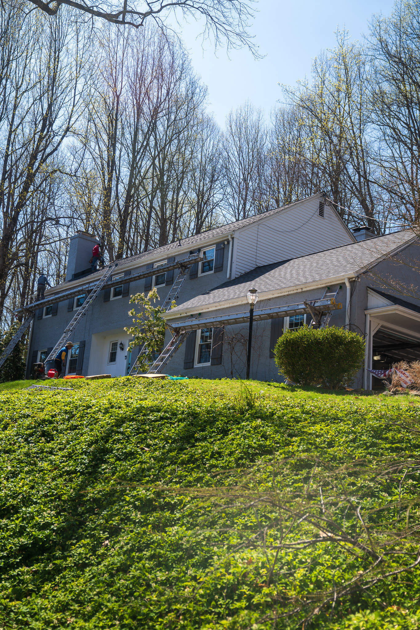 Completed full-exterior siding job, second angle